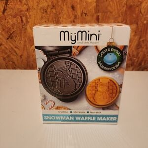 NEW My Mini Snowman 5'' Waffle Maker